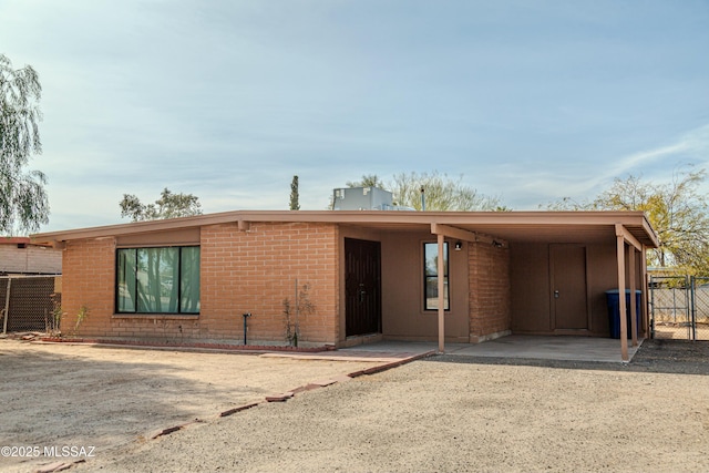 view of front of home