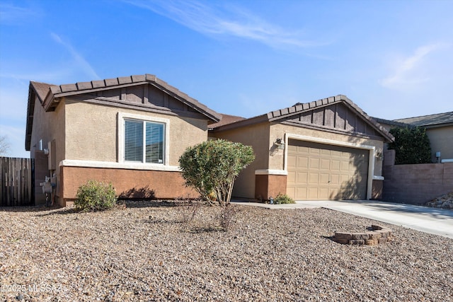 ranch-style house with a garage