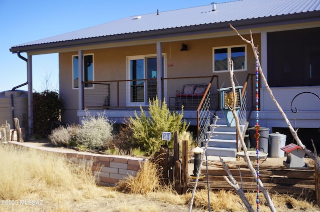 view of front of property with a porch