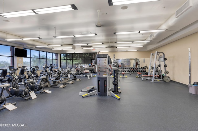 view of workout area