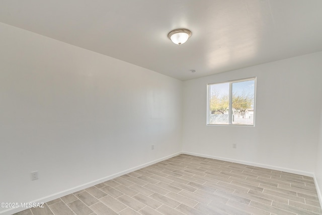 empty room featuring light wood-type flooring