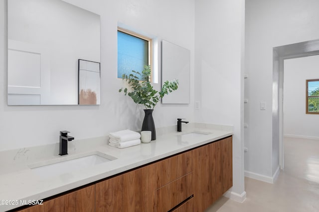 bathroom with vanity