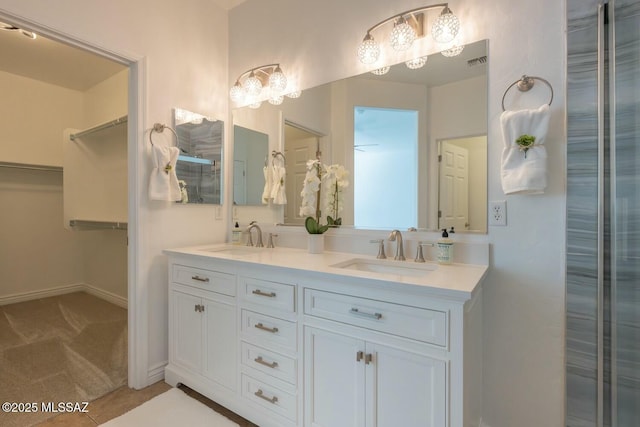 bathroom with vanity