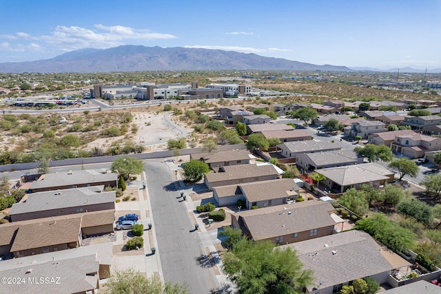 aerial view featuring a mountain view