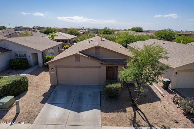 ranch-style house with a garage