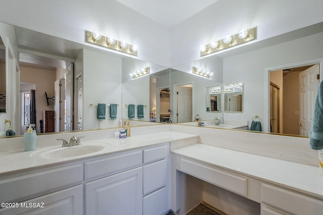 bathroom with vanity