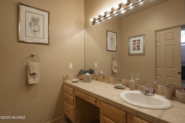 bathroom featuring vanity