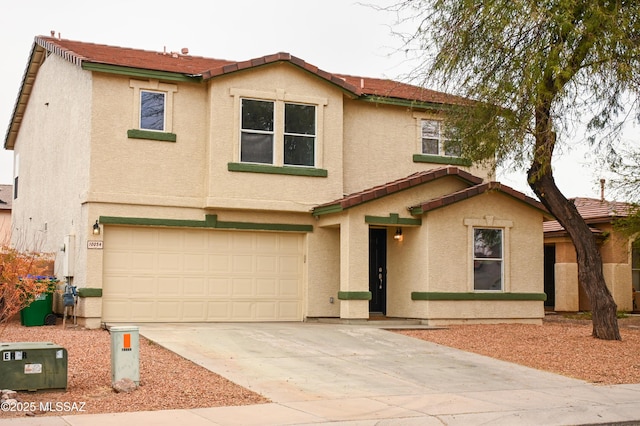 view of front of house featuring a garage