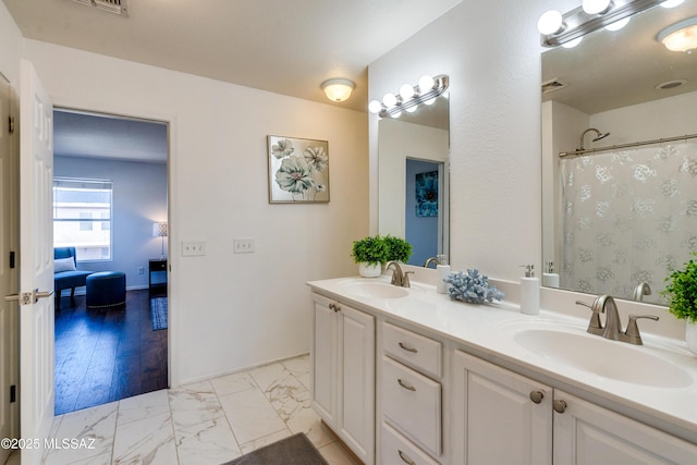 bathroom with vanity