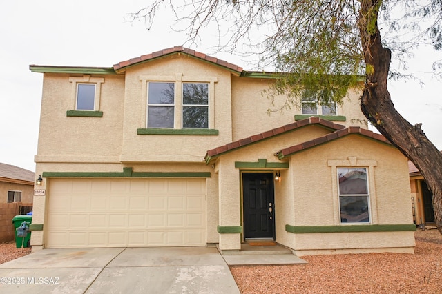 view of front of house featuring a garage