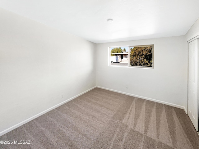 view of carpeted empty room