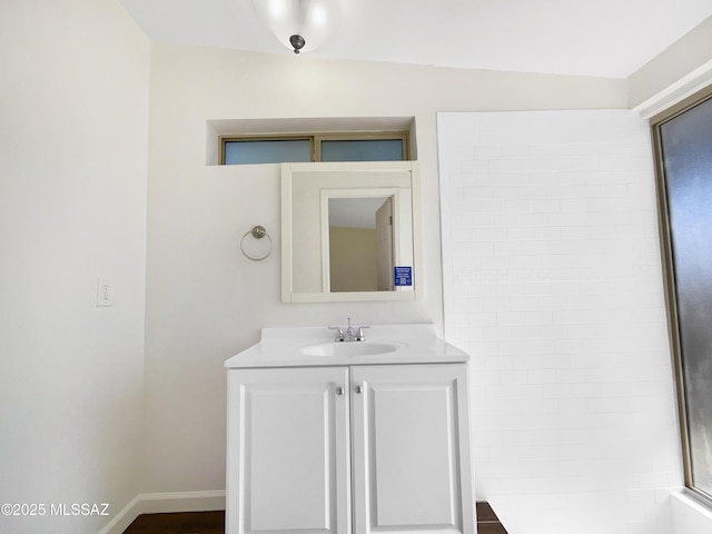 bathroom with vanity