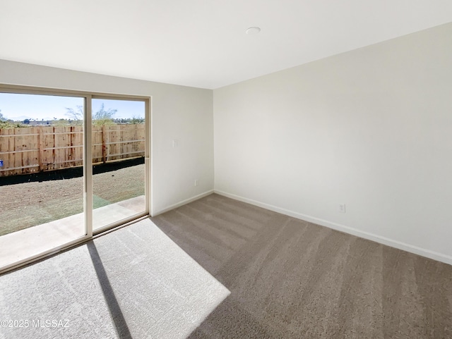 view of carpeted empty room