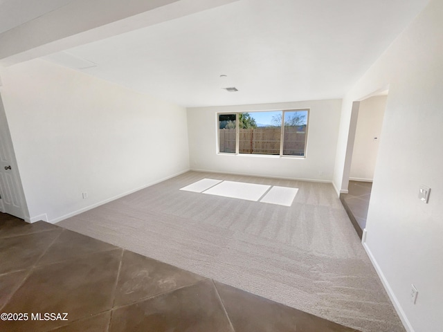 view of carpeted empty room