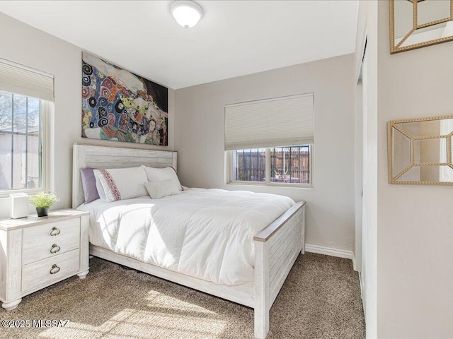 bedroom featuring carpet flooring