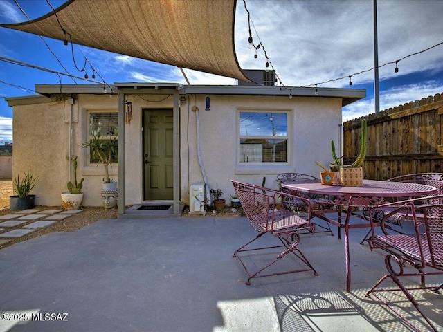 rear view of house with a patio area