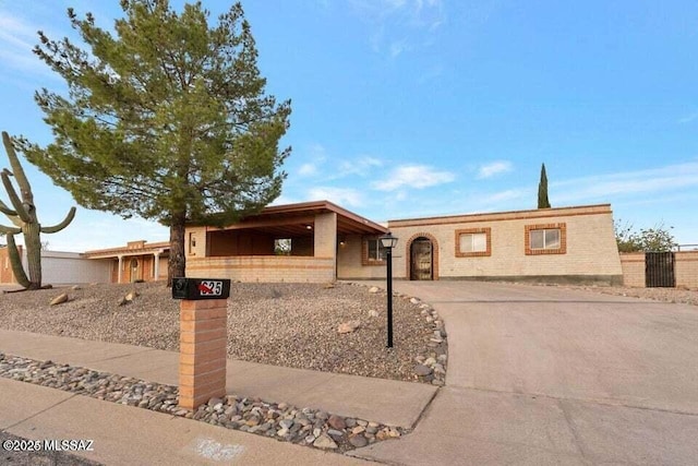 view of ranch-style home