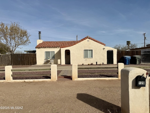 view of mediterranean / spanish house