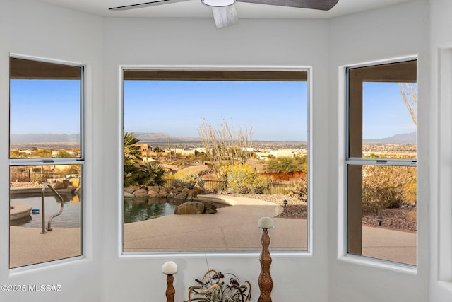 4725 N Placita De Concha, Tucson, AZ 85745 - detailed view of a ceiling fan and mountains