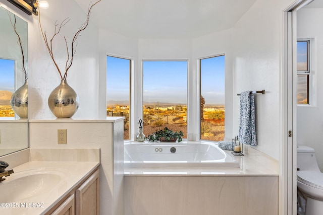 4725 N Placita De Concha, Tucson, AZ 85745 - full bathroom featuring toilet, plenty of natural light, and vanity
