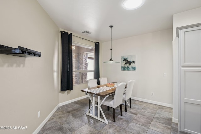 view of dining area