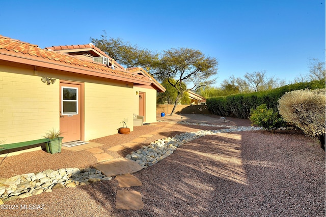 view of yard with a patio area