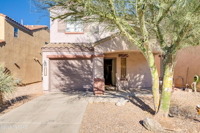 view of front of home featuring a garage