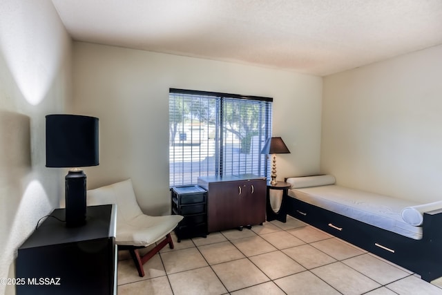 view of tiled bedroom