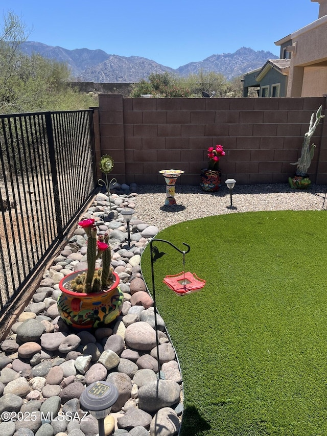 13774 N High Mountain View Pl, Tucson, AZ 85739 - view of yard featuring a mountain view