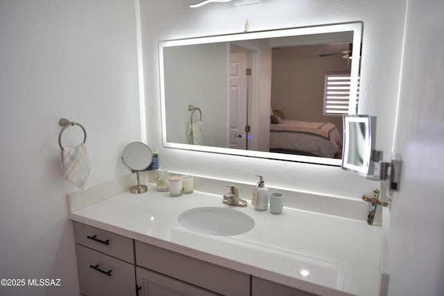 bathroom with vanity