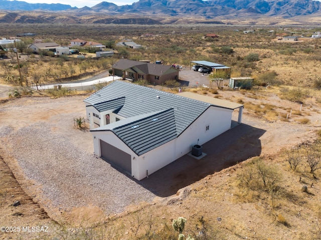 aerial view featuring a mountain view