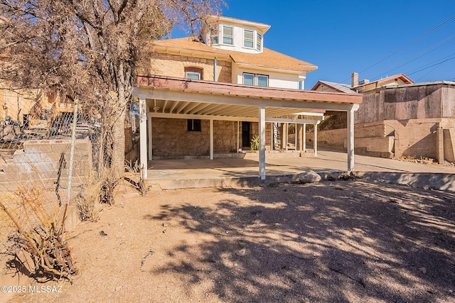 view of rear view of property