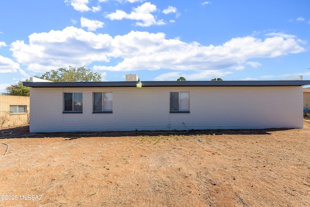 view of rear view of property