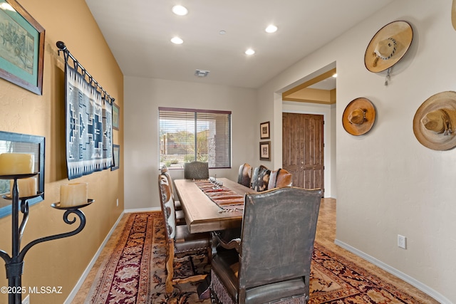 view of dining room