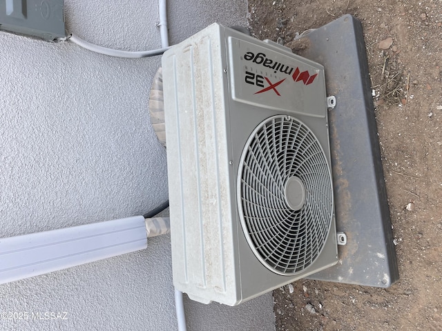 exterior details featuring ac unit