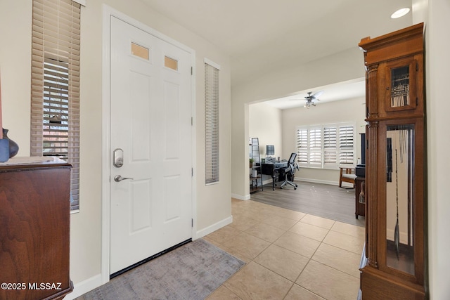 view of tiled entryway