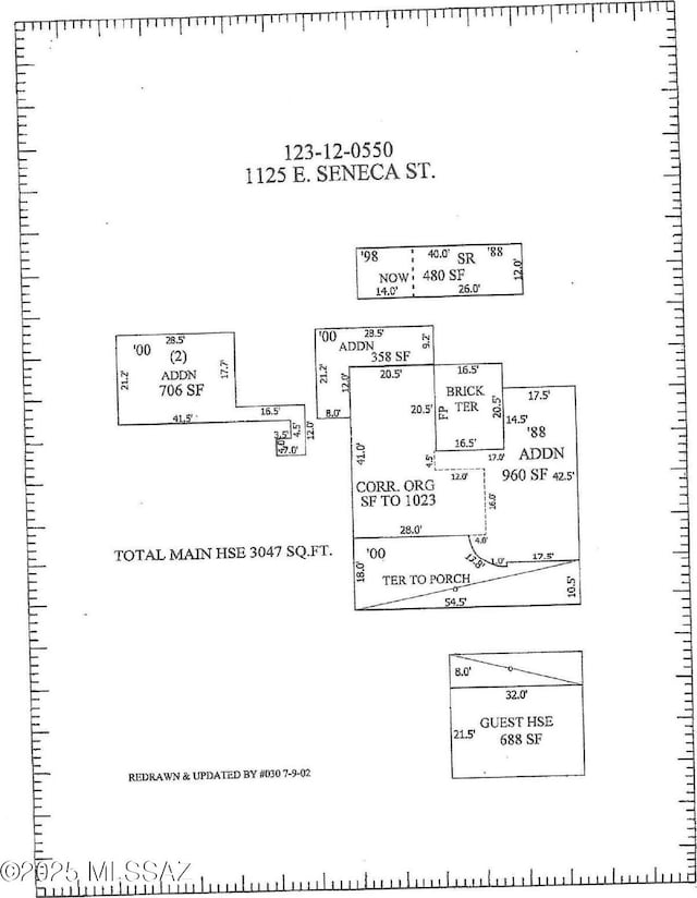1125 E Seneca St, Tucson, AZ 85719 - floor plan / room layout