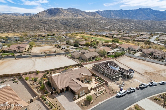 36239 S Cypress Dr, Saddlebrooke, AZ 85739 - drone / aerial view featuring a residential view and a mountain view