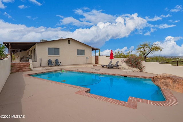 5485 N Blue Bonnet Rd, Tucson, AZ 85745 - view of pool featuring a patio area and a fenced backyard