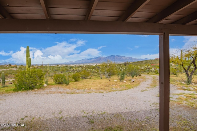 view of mountain feature