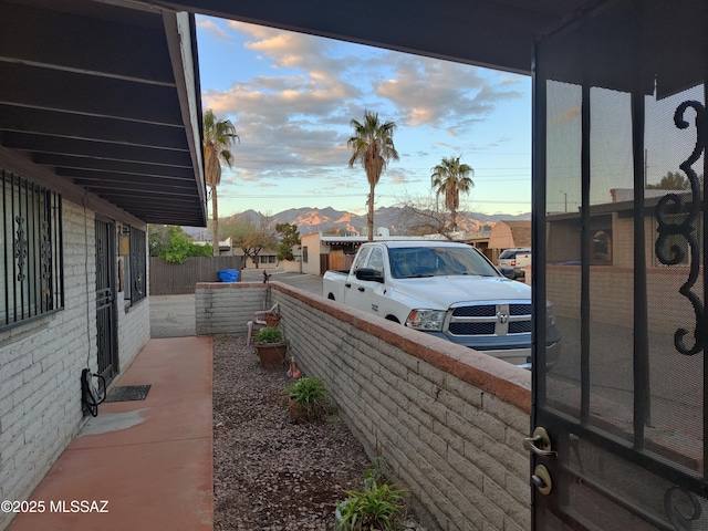 4016 E Fairmount St, Tucson, AZ 85712 - view of property exterior with a mountain view and fence