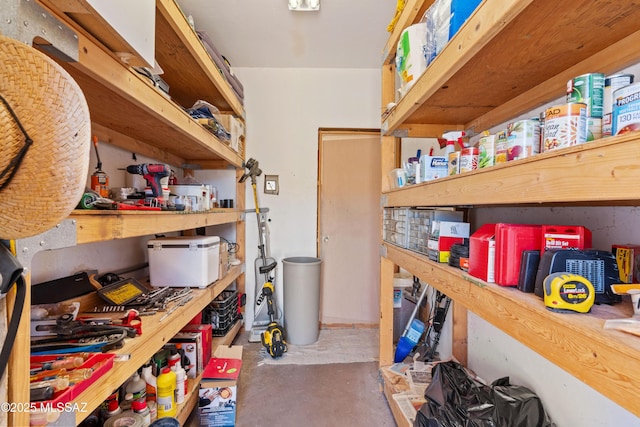 view of storage room