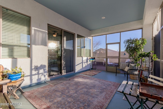 view of sunroom / solarium