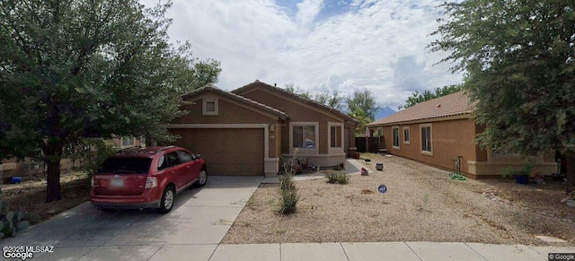 view of front of house featuring a garage