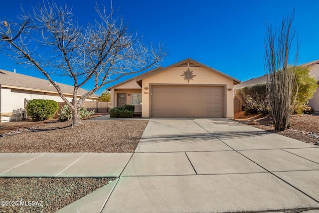 ranch-style house with a garage