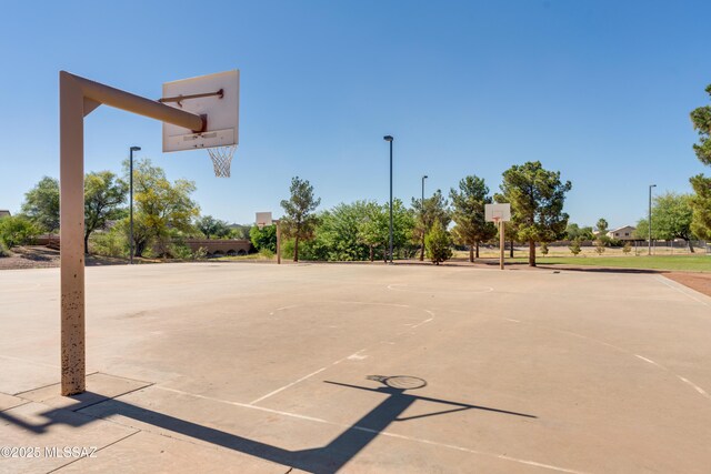 view of basketball court