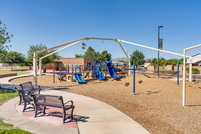 view of jungle gym