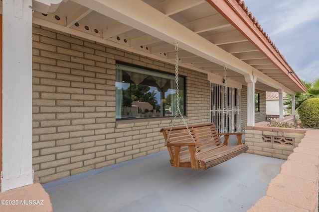 view of patio / terrace featuring a porch