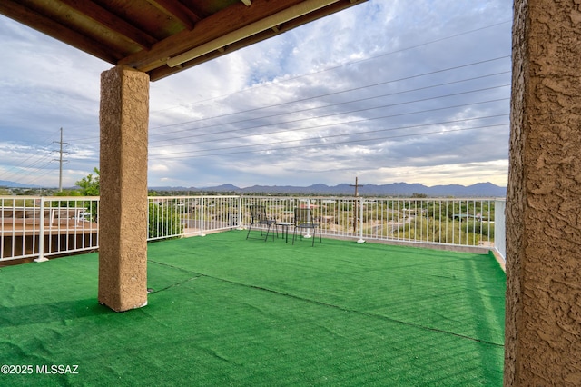 1061 W Roller Coaster Rd, Tucson, AZ 85704 - view of yard with a mountain view