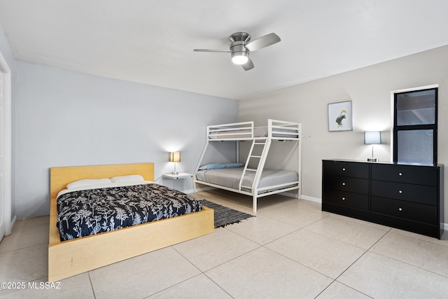 1061 W Roller Coaster Rd, Tucson, AZ 85704 - tiled bedroom featuring baseboards and ceiling fan
